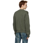 John Elliott Khaki Wool Structure Sweater