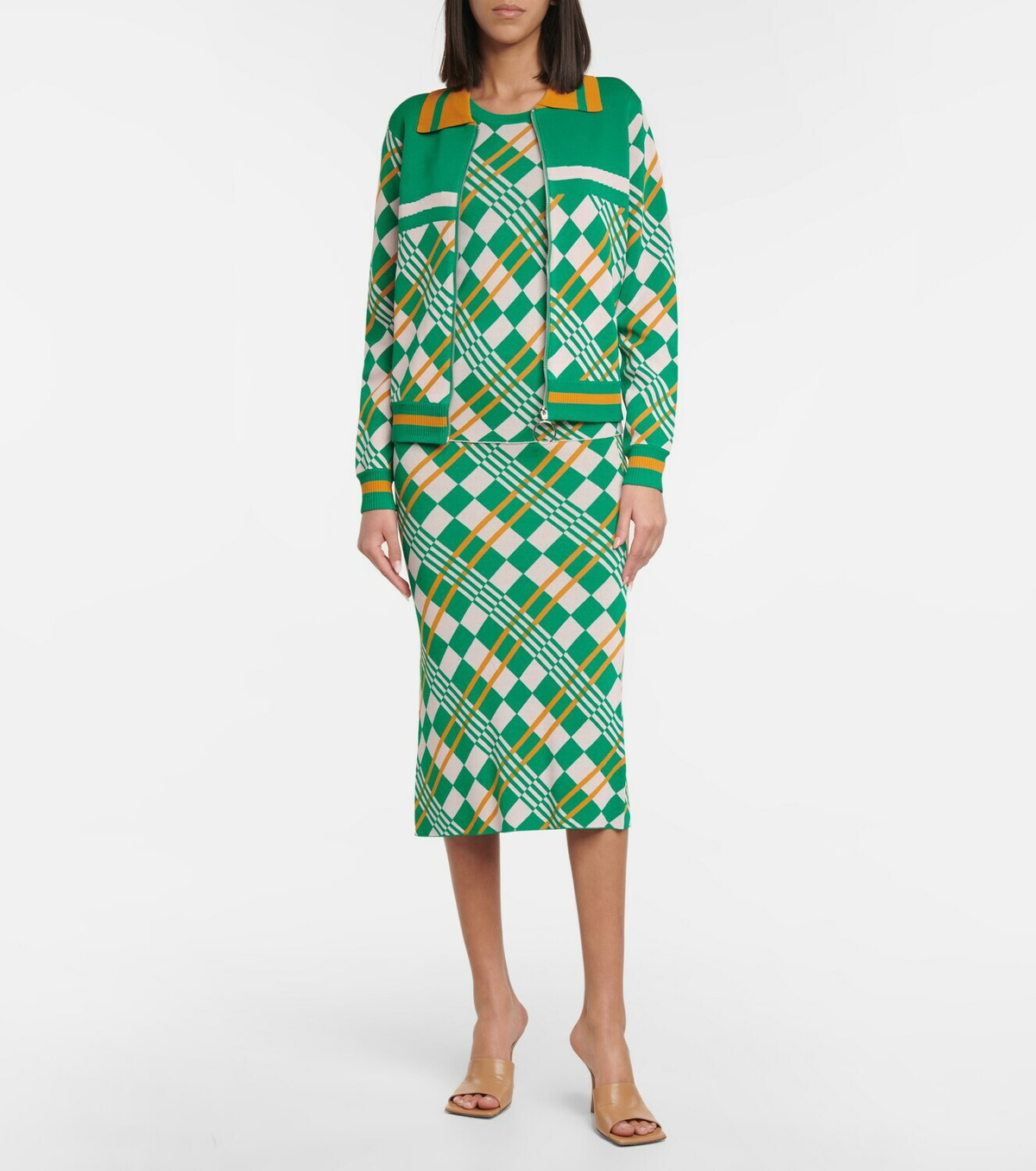 Dodo Bar Or Geometric jacquard cardigan