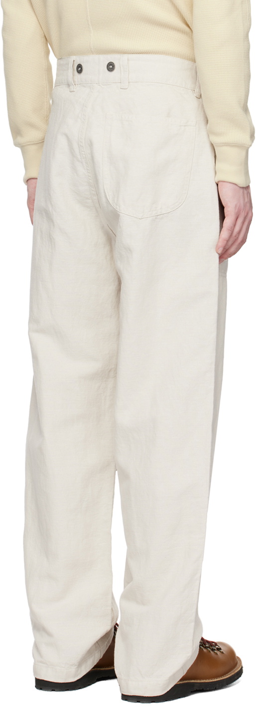 Nigel Cabourn Off-White Carpenter Trousers Nigel Cabourn