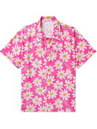 ERL - Floral-Print Crepe Shirt - Pink