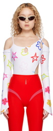 Marshall Columbia White Side Slash Bodysuit