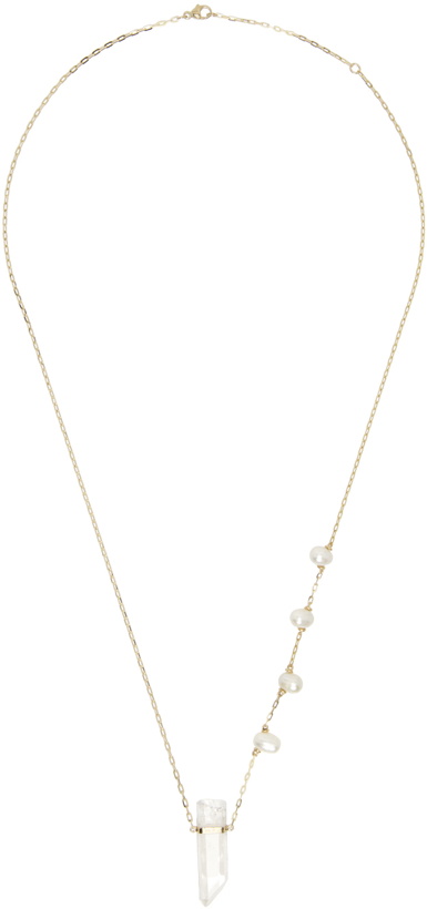 Photo: JIA JIA Gold Ocean Pearl Quartz Necklace