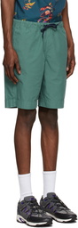 PS by Paul Smith Green Cotton Drawstring Shorts