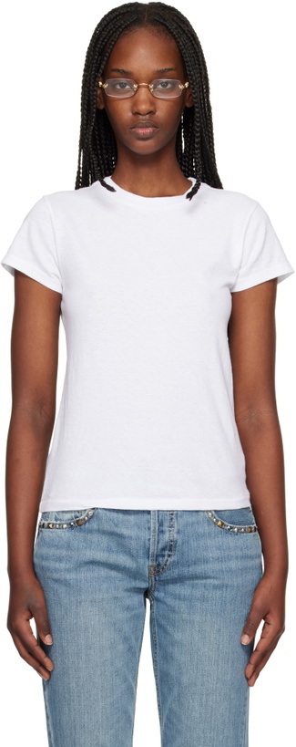 Photo: Re/Done White Hanes Edition 1960s Slim T-shirt