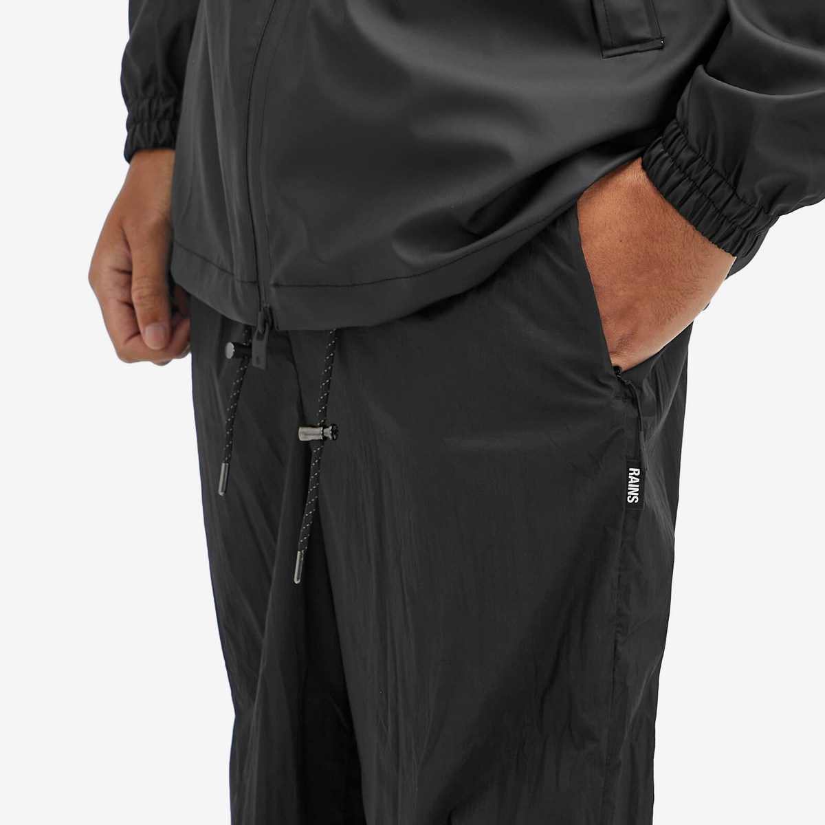 Rains Men's Naha Regular Trousers in Black