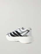 ADIDAS RUNNING - Adizero Evo SL Exo Striped Mesh Running Sneakers - Gray