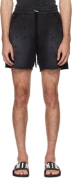 AMIRI Black Shotgun Shorts