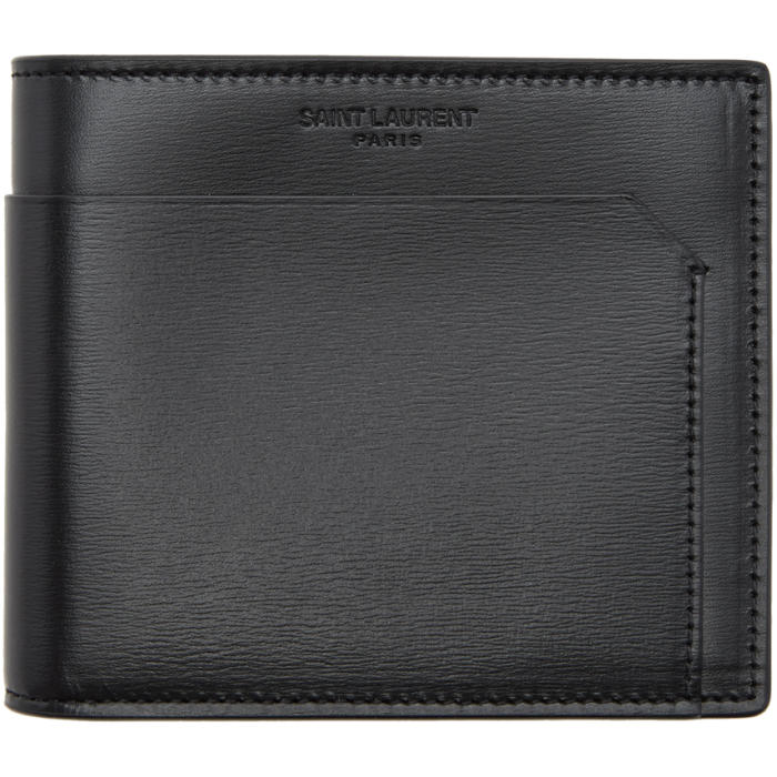 Photo: Saint Laurent Black Fragments East West Wallet