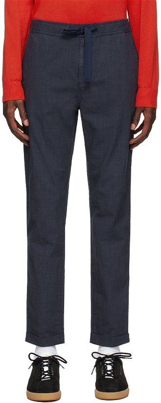Photo: PS by Paul Smith Navy Puppytooth Trousers