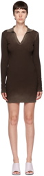 COTTON CITIZEN Brown Ibiza Minidress