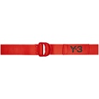 Y-3 Red Logo Belt