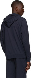 Paul Smith Navy Zip Lounge Hoodie