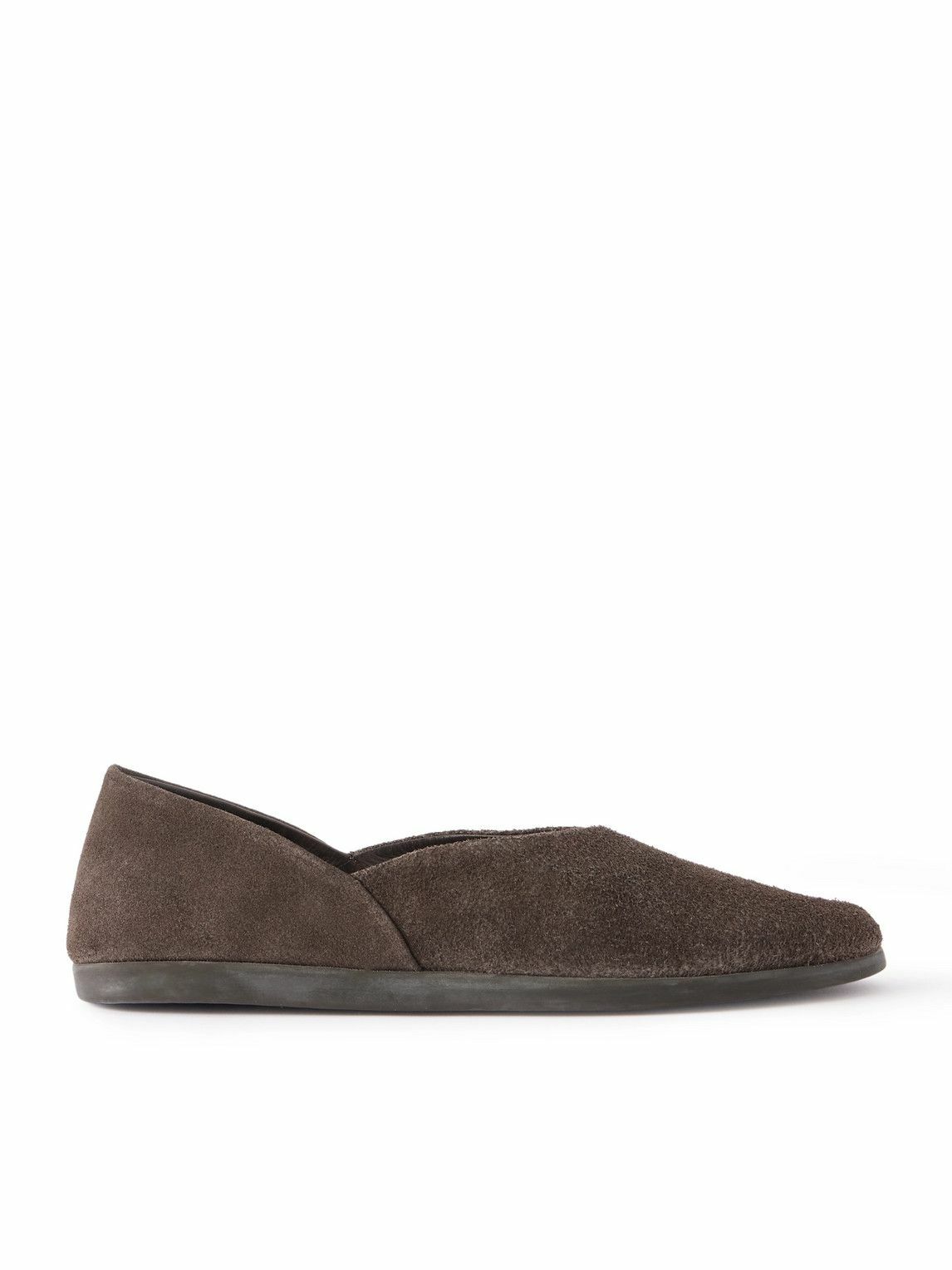 Stòffa - Suede Slippers - Brown