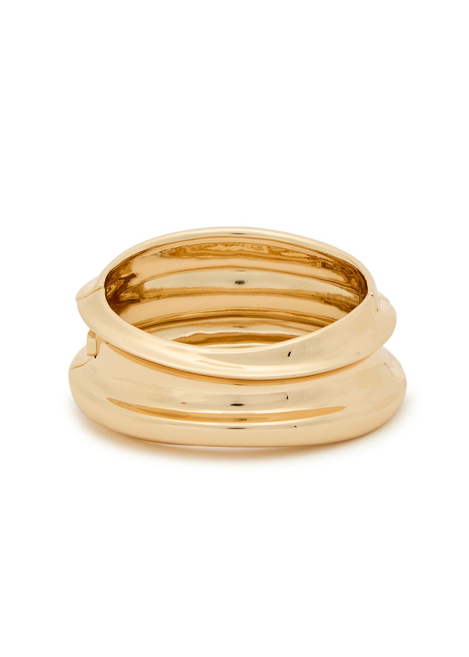 Jenny Bird Mega Lennon Sculpted Bangle Gold
