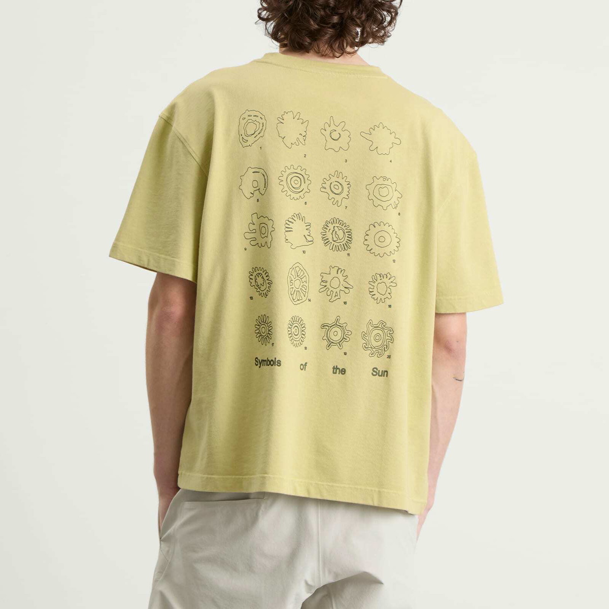 KA_YO_Prototype Men's Boxy Graphic T-Shirt in Limeade