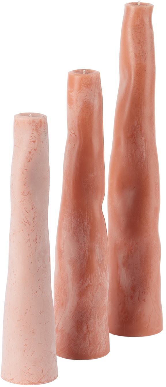 HANDS Pink Wobble Candle Set