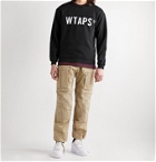 WTAPS - Logo-Print Loopback Cotton-Jersey Sweatshirt - Black