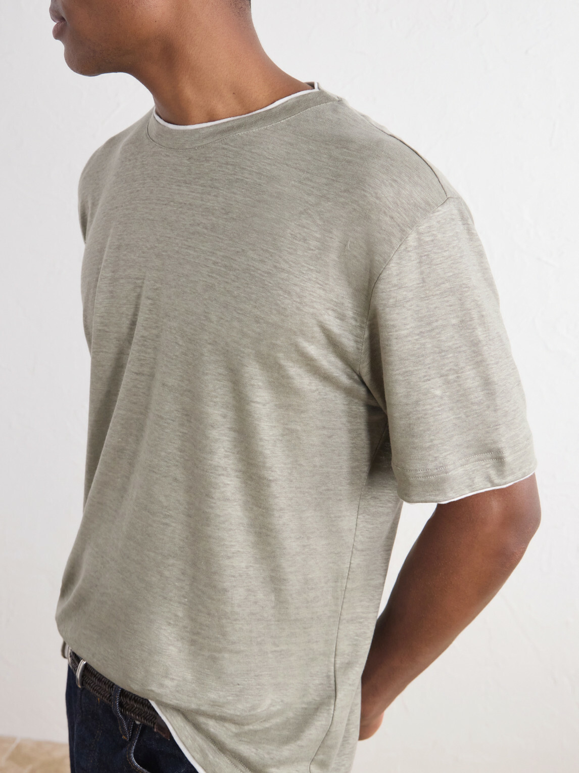 Eleventy - Linen T-Shirt - Green