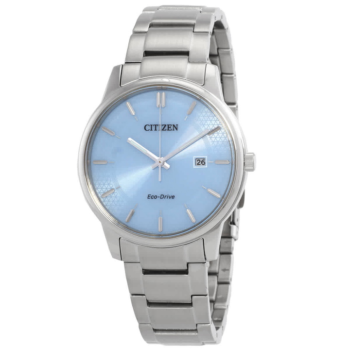Photo: Citizen Eco-Drive Pair Blue Dial Mens Watch BM6978-77L