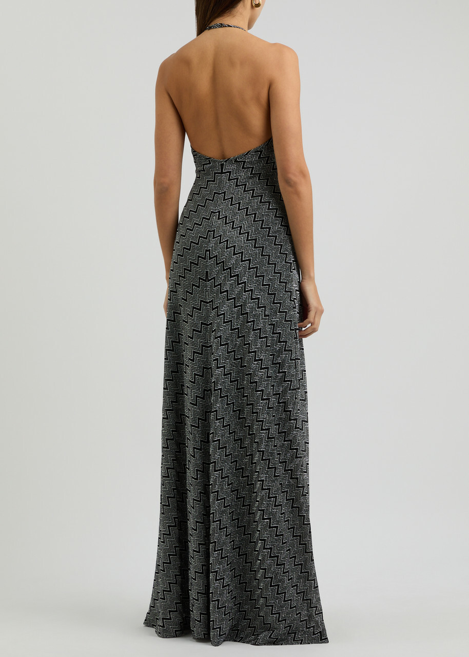 sachin and babi light blue dress Vesper Bengaline Asymmetric Backless Maxi Dress With Thigh Split in Red main image 0