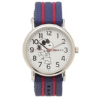 Timex x Peanuts Weekender Classic 38mm Watch in Blue/Red 