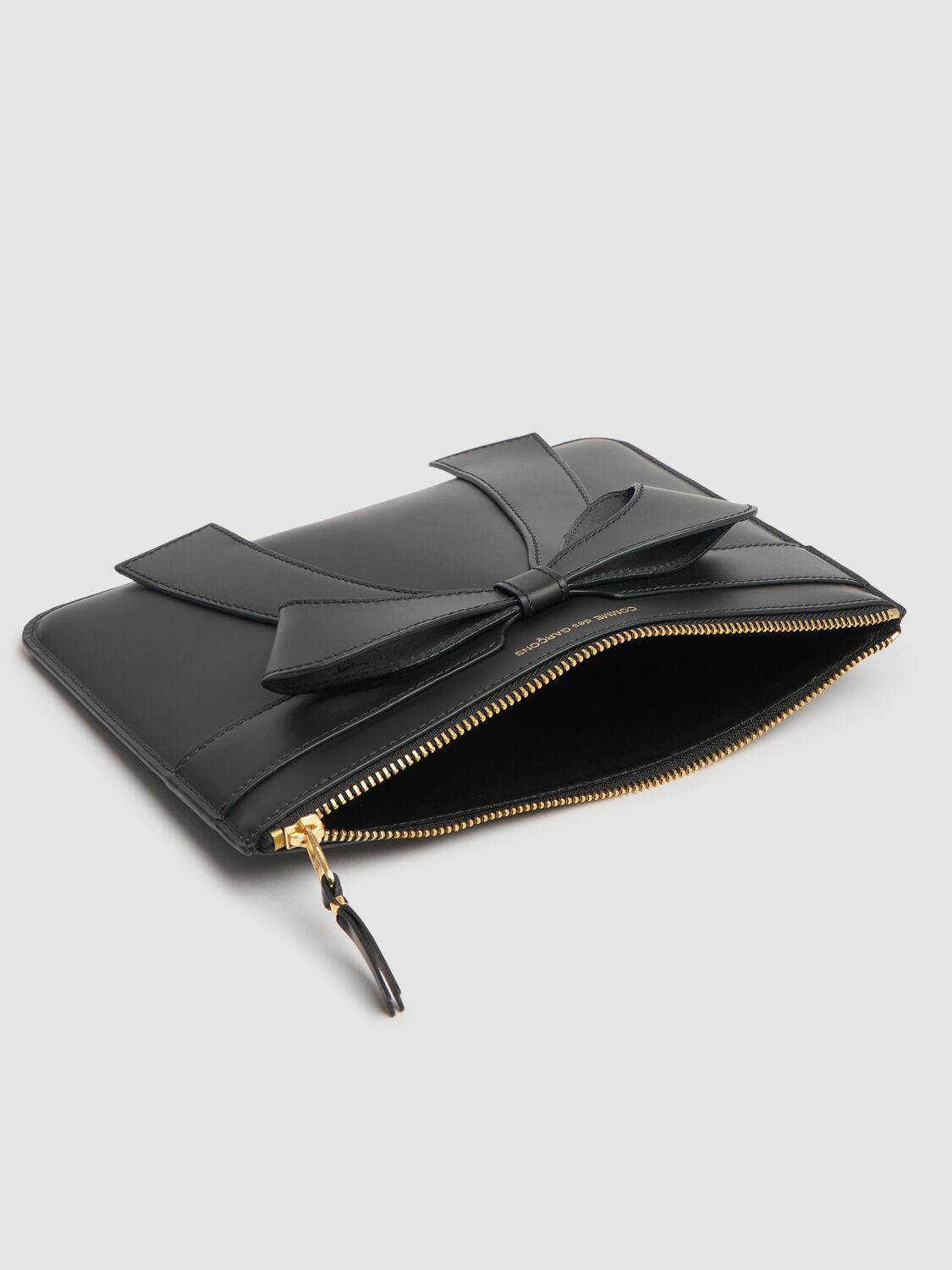 COMME DES GARÇONS WALLET Big Bow Leather Zip Wallet