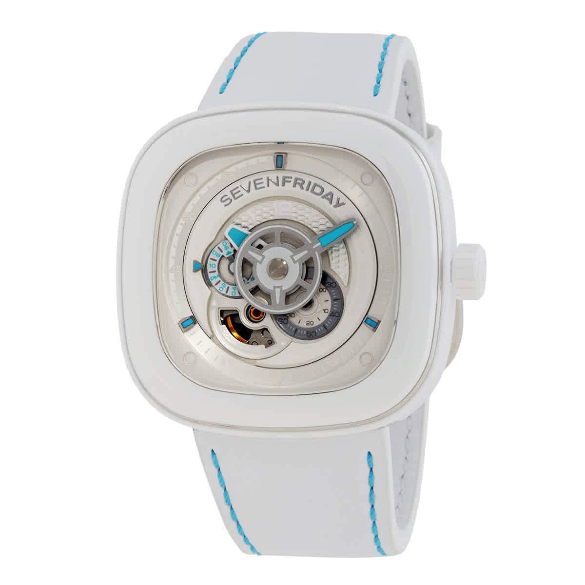 Seven Friday P Series ''Curaao'' Automatic Day-Night White Dial Mens Watch P1C/05