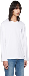 A.P.C. White Oliver Long Sleeve T-Shirt