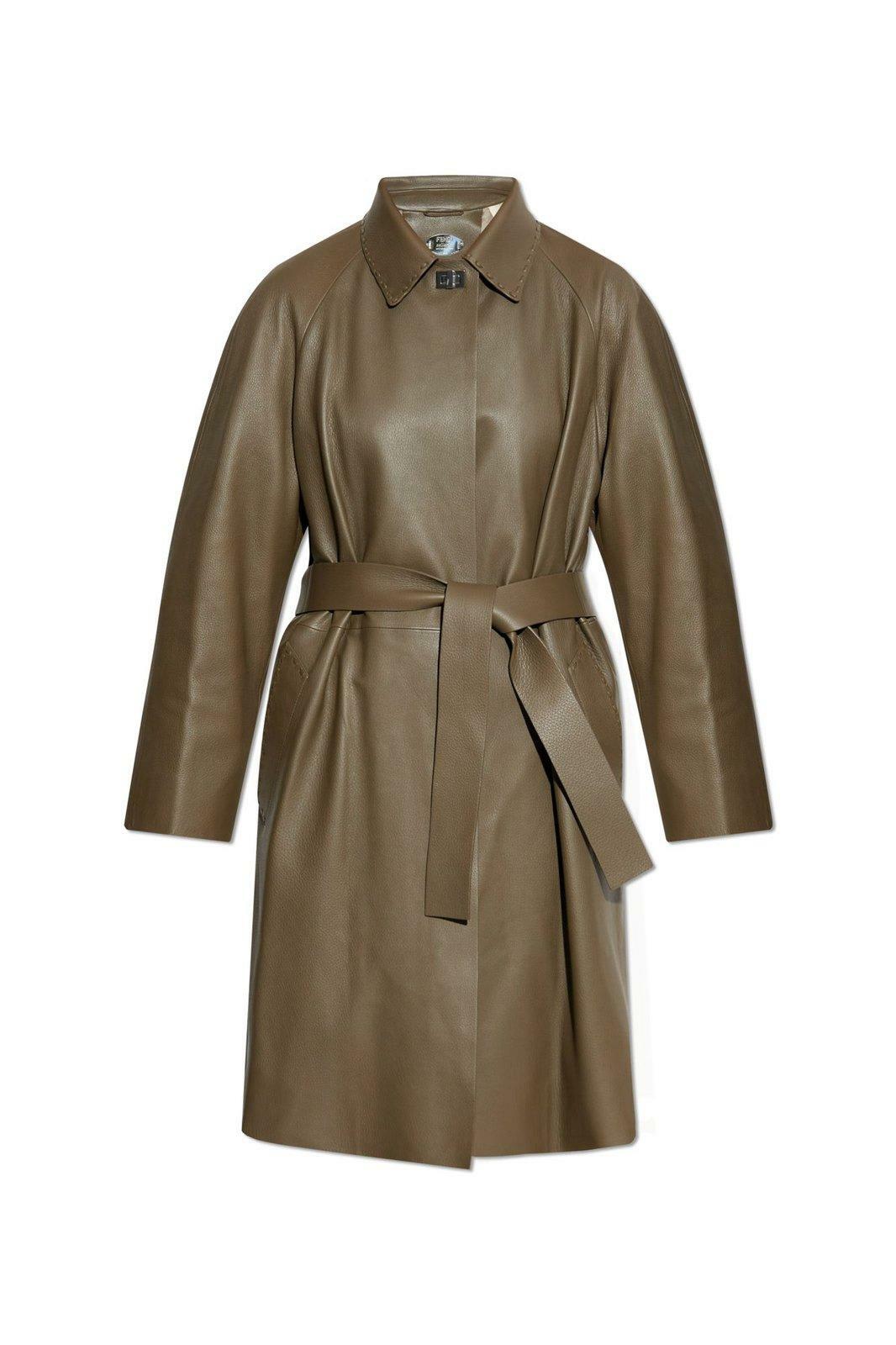 Fendi Multicolor Check Organza Hooded Coat Fendi
