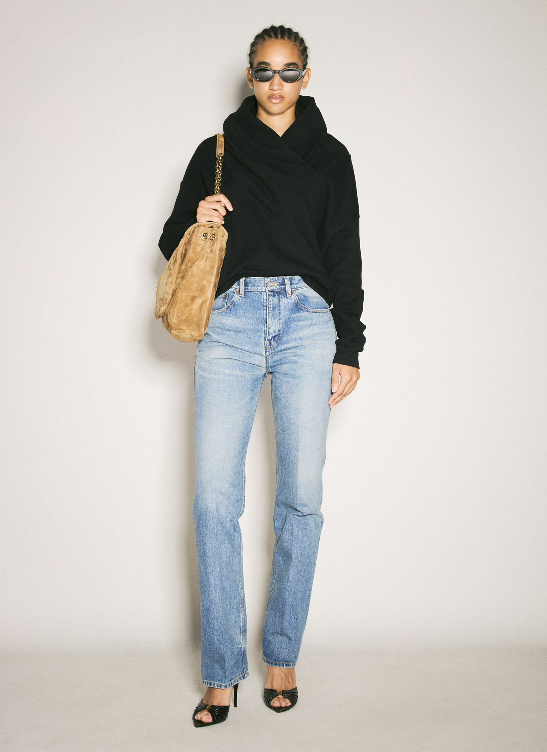 Saint Laurent V Neck Sweatshirt