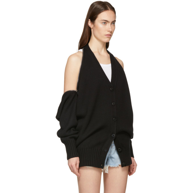 Alexander Wang Black Splittable Zip Cardigan Alexander Wang