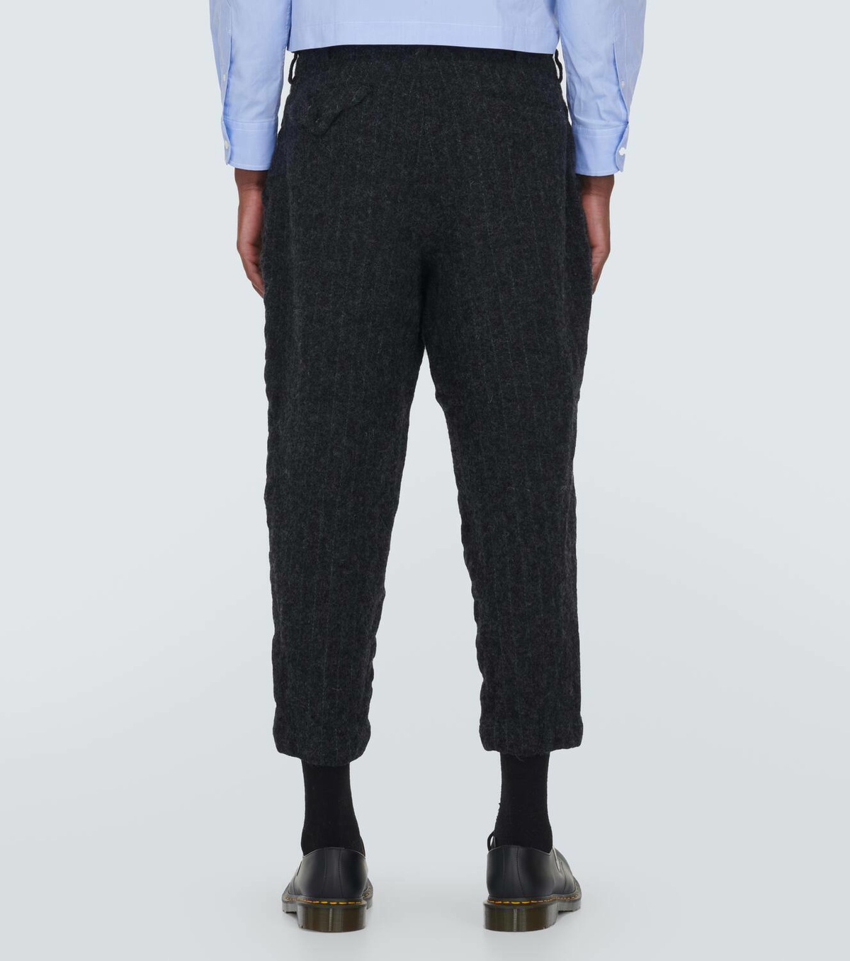 Comme des Garçons Homme Deux Gray Herringbone Trousers