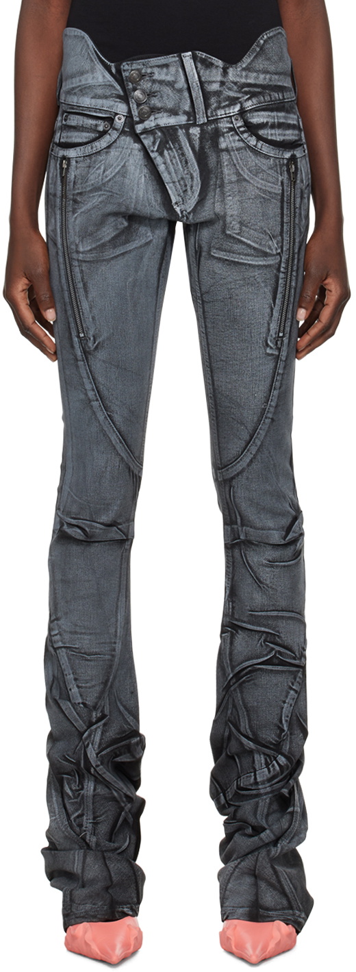 Ottolinger Black Trompe-l'œil Jeans Ottolinger