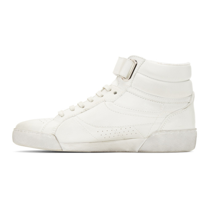 Saint Laurent White Lenny Sneakers
