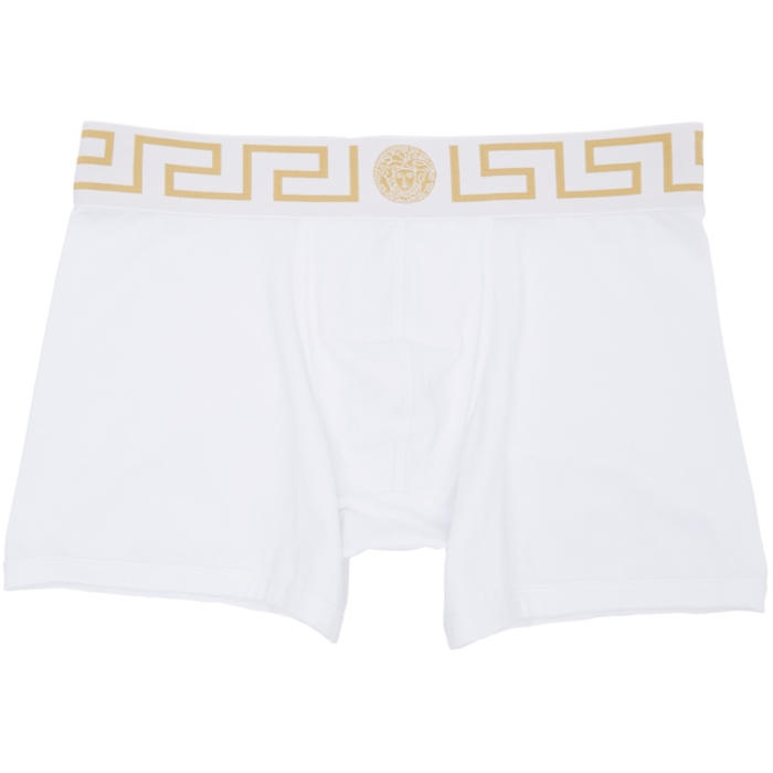 Photo: Versace Underwear White Medusa Boxer Briefs 