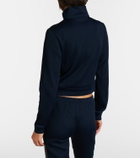 Gucci Web Stripe jersey zip-up sweatshirt