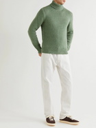 DOPPIAA - Aamintore Alpaca-Blend Rollneck Sweater - Green