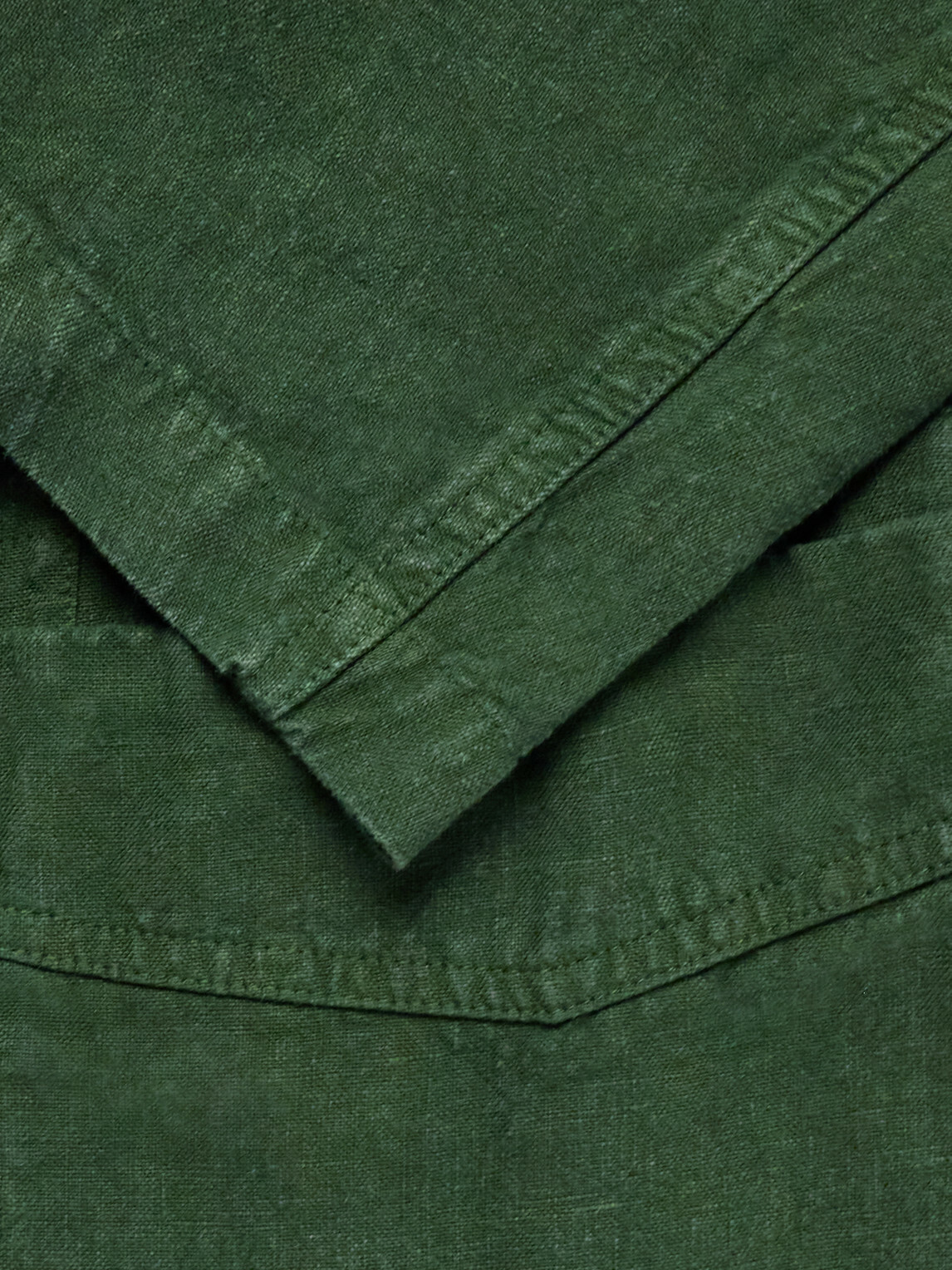 Drake's - Games Double-Breasted Linen Blazer - Green