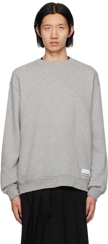 Photo: UNDERCOVER Gray Paneled Sweatshirt