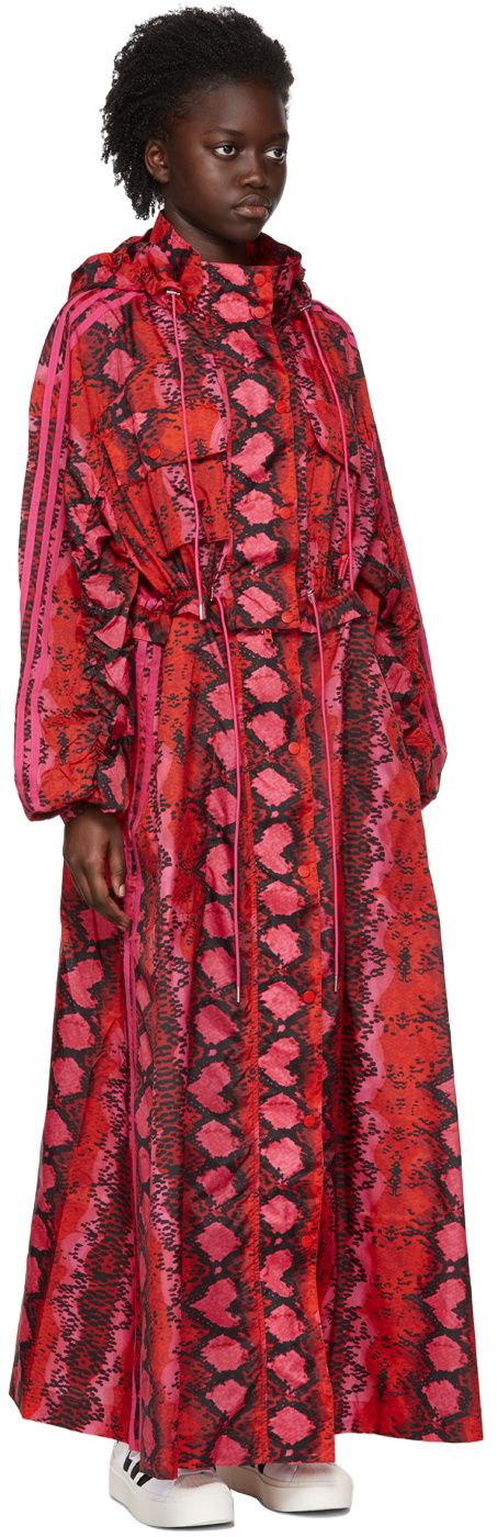 IVYPARK × adidasコラボ ロングコート　チェック SIZE XL adidas x IVY PARK Red Nylon Coat adidas x IVY PARK