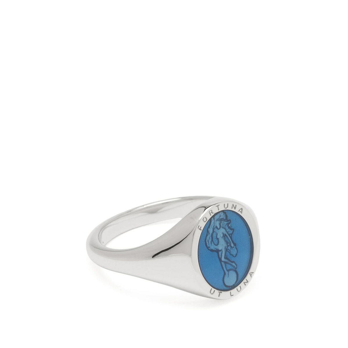 Miansai Men's Fortuna Ring in Silver/Blue