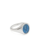 Miansai Men's Fortuna Ring in Silver/Blue