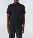 Moncler Cotton and cashmere polo shirt