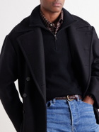 Altea - Half-Zip Virgin Wool Sweater - Black