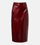 Sportmax Leather pencil skirt