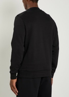 Moncler Logo-appliquéd Cotton Sweatshirt Black