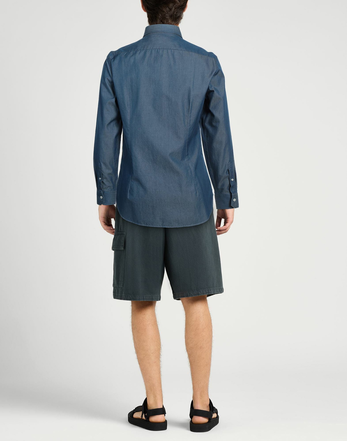 Fedeli Mens Shirt in Navy