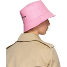 Burberry Pink Swan Applique Bucket Hat