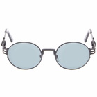 Jean Paul Gaultier Metal Frame Sunglasses in Black