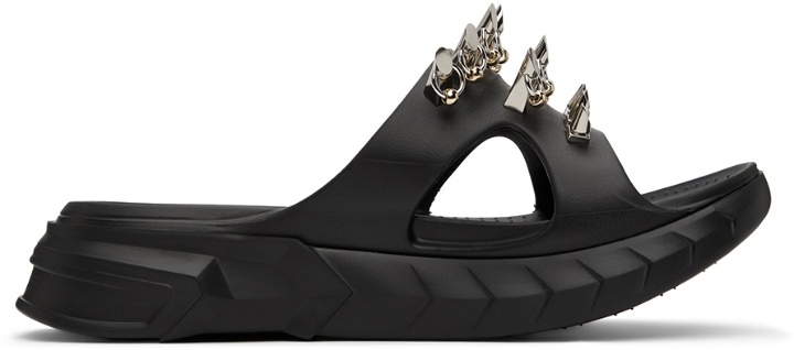 Photo: Givenchy Black Studs Marshmallow Sandals